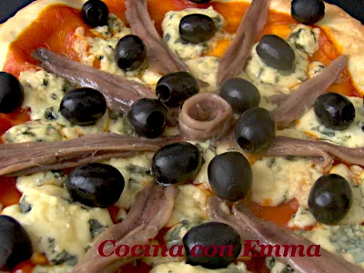 Pizza de roquefort con sabor a mar_1