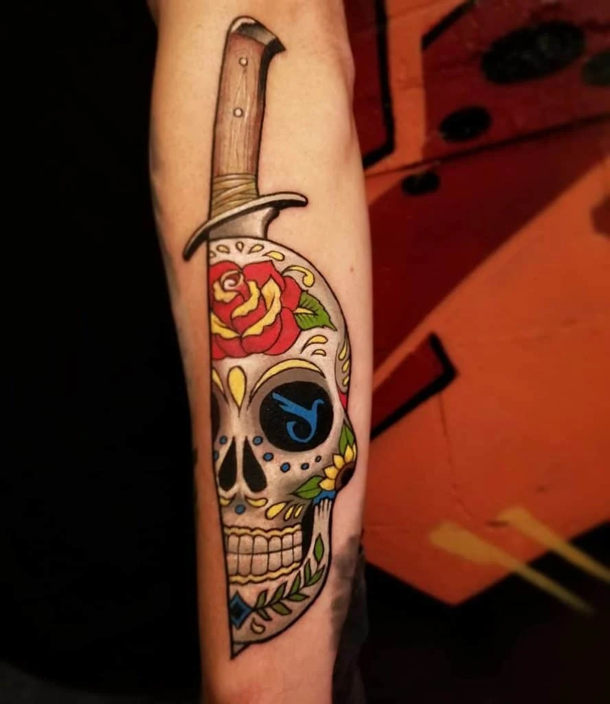 Tatuajes de Calaveras y Dagas