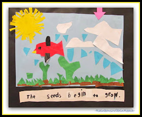 photo of: Collaborative Mural of Eric Carle's "Tiny Seed" (Eric Carle RoundUP at RainbowsWithinReach) 