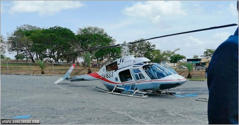 Helicóptero cayó en un estadio de Béisbol en San Félix