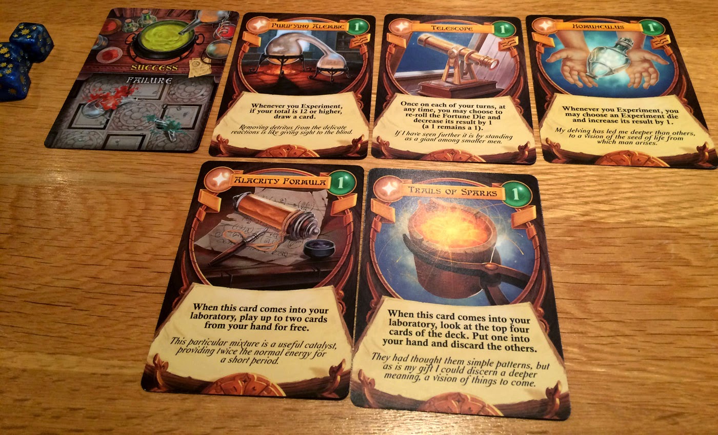 Chaos & Alchemy review laboratory cards