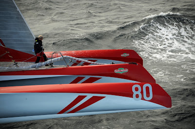 Prince de Bretagne dans la dernière ligne droite avant la Transat Jacques Vabre.