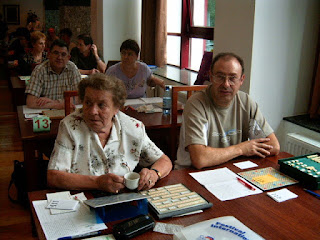 Festival International de Scrabble Francophone Roumanie Poiana Brasov 2004 - Sala Perechi, Betty Tison si Christian Coustillas