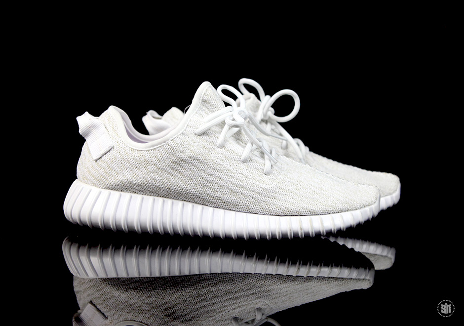 White adidas Yeezy 350 Boost