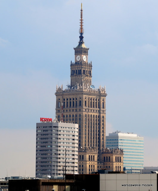 widok panorama Warszawa PKiN