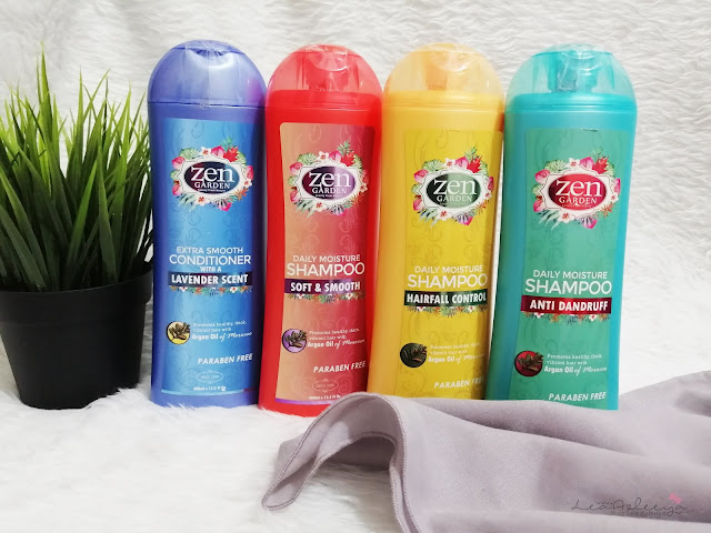 Rambut Kembali Lembut dan Kuat Selepas Guna Zen Garden Argan Oil Shampoo & Conditioner