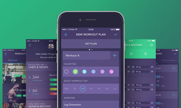 Workout Book – Workout Tracking App Concept