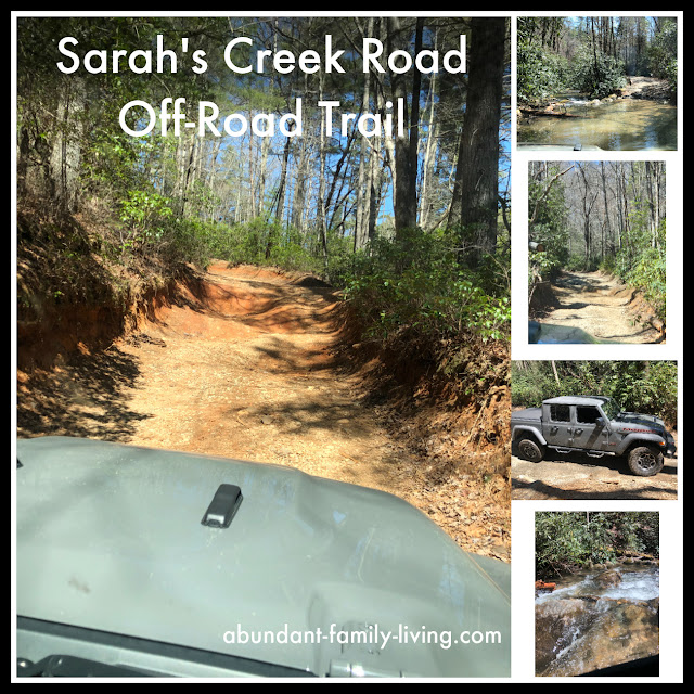 Sarah's Creek Road:  Off Road Trail