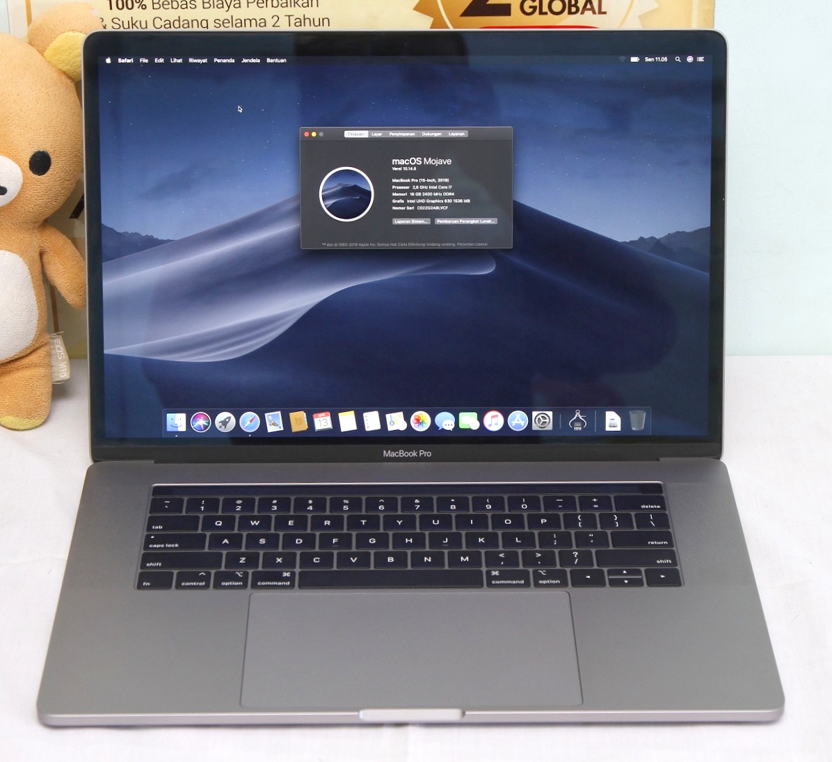 Jual Macbook Pro Retina 15 2019 - Touchbar Core i7 | Jual ...