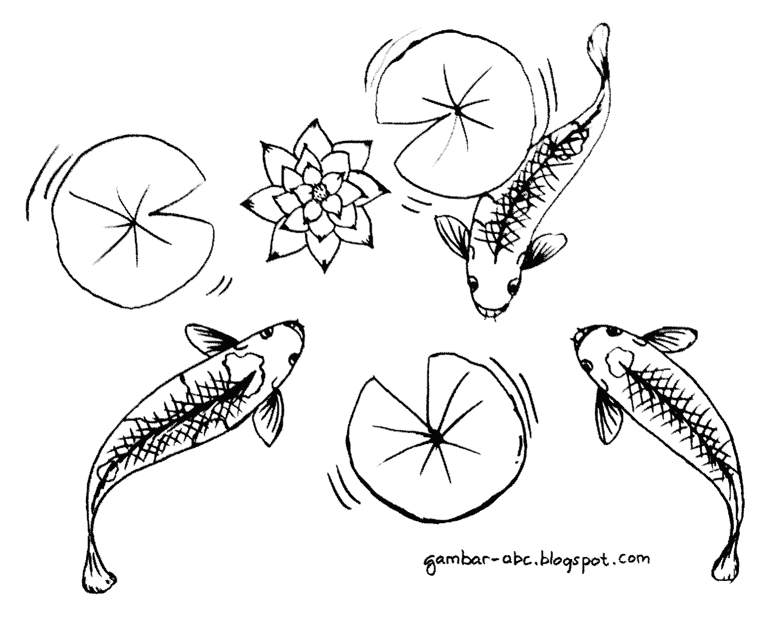 Koleksi Sketsa Gambar Ikan Untuk Anak Tk Aliransket