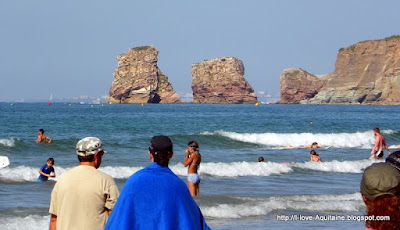 Rocks on the Hendaye Beach