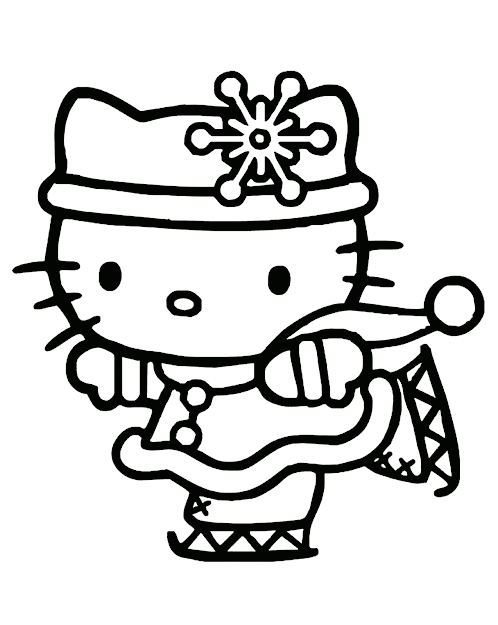 Winter Colouring Pages Printable Unique Hello Kitty Free Coloring Pages  Image 