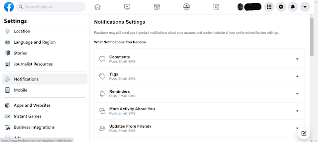 How to turnoff/stop Facebook Notifications on mobile & desktop