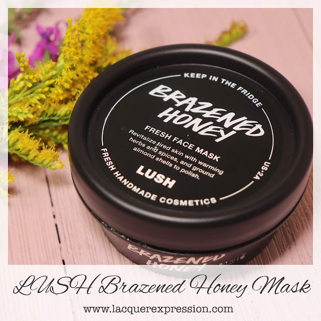 Review of the cruelty-free, clay-based, ginger and honey Brazened Honey facial mask from LUSH