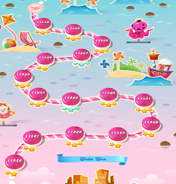 Candy Crush Saga level 11526-11540