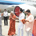    वाराणसी पहुंचे राष्ट्रपति रामनाथ कोविंद, राज्यपाल आनंदीबेन पटेल ने की अगवानी