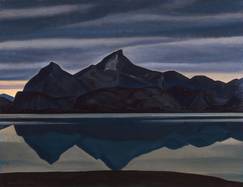 Mirrored Mountain. South Greenland by Rockwell Kent - Landscape Paintings from Hermitage Museum