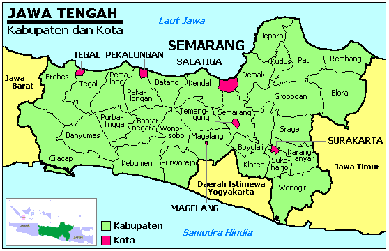 15+ Map Jawa Tengah