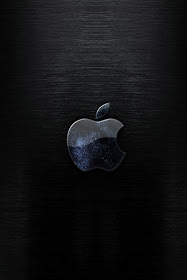 Black Apple Logo iPhone-Wallpaper By TipTechNews.com