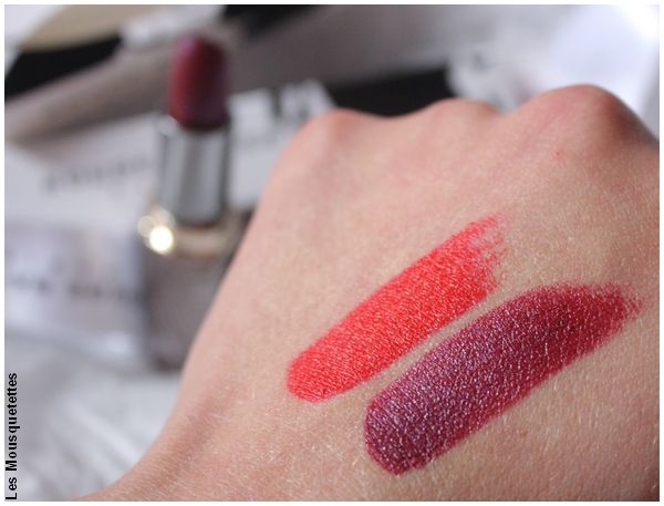 Rouge L'Authentique Rouge Baiser - Swatches lipsticks - Monoprix - Blog beauté