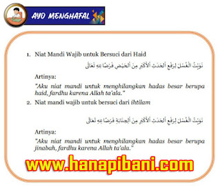 Materi Pembelajaran Fikih - "Bersuci dari haid dan Ihtilam"