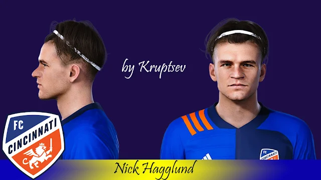 Nick Hagglund Face For eFootball PES 2021