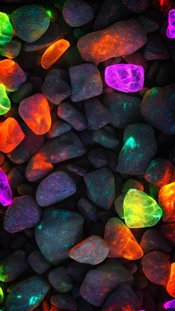 Glowing Stones iPhone Wallpaper 4K is a free high resolution image for Smartphone iPhone and mobile phone.