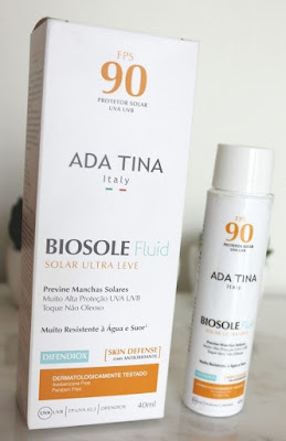 Protetor Solar para Melasma - Biosole Fluid FPS 90 Ada Tina 