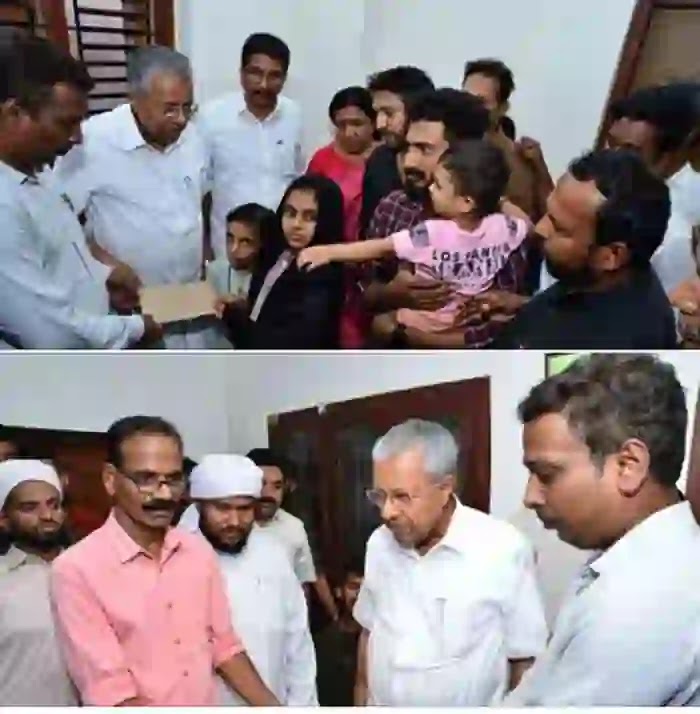 Chief Minister visited homes of deceased and handed over financial assistance of Rs 5 lakh to family members, Chief Minister, Compensation, MV Govindan, Collector, Family, Top-Headlines, Facebook, Family, Visit, Train