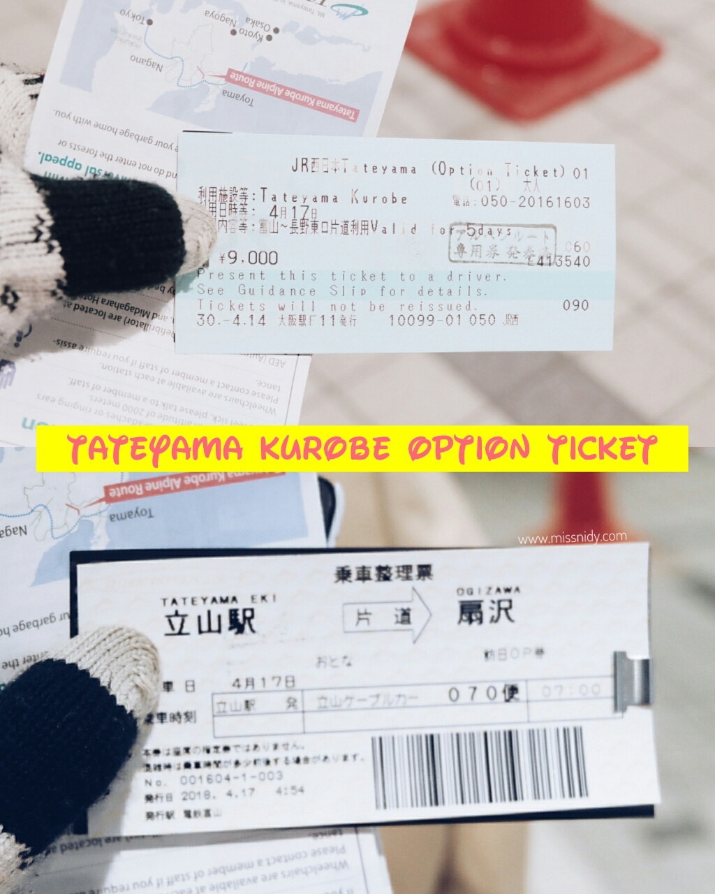 harga tiket taeyama kurobe alpine route