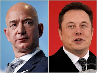 No! Elon Musk mocks Jeff Bezos for splashing anti-aging startups  Billionaire Jeff Bezos's act of pouring money into an anti-aging biotechnology startup draws scorn from Elon Musk