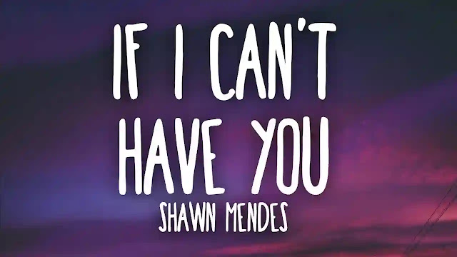 If I Can't Have You Lyrics - Shawn Mendes