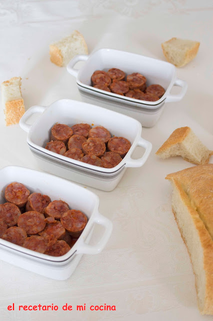 chorizos a la sidra