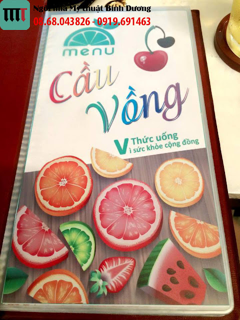 thiet ke logo, menu re dep danh cho quan cafe tra sua