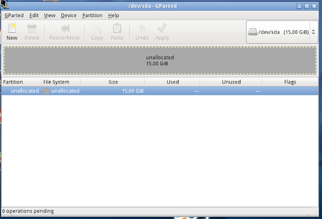 HDD with new partition table