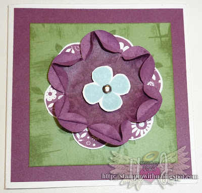 Small Square Seperated Flower Card