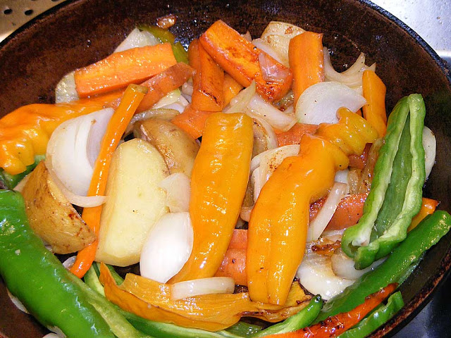 Homemade vegetarian meal. Photo by Loire Valley Time Travel.