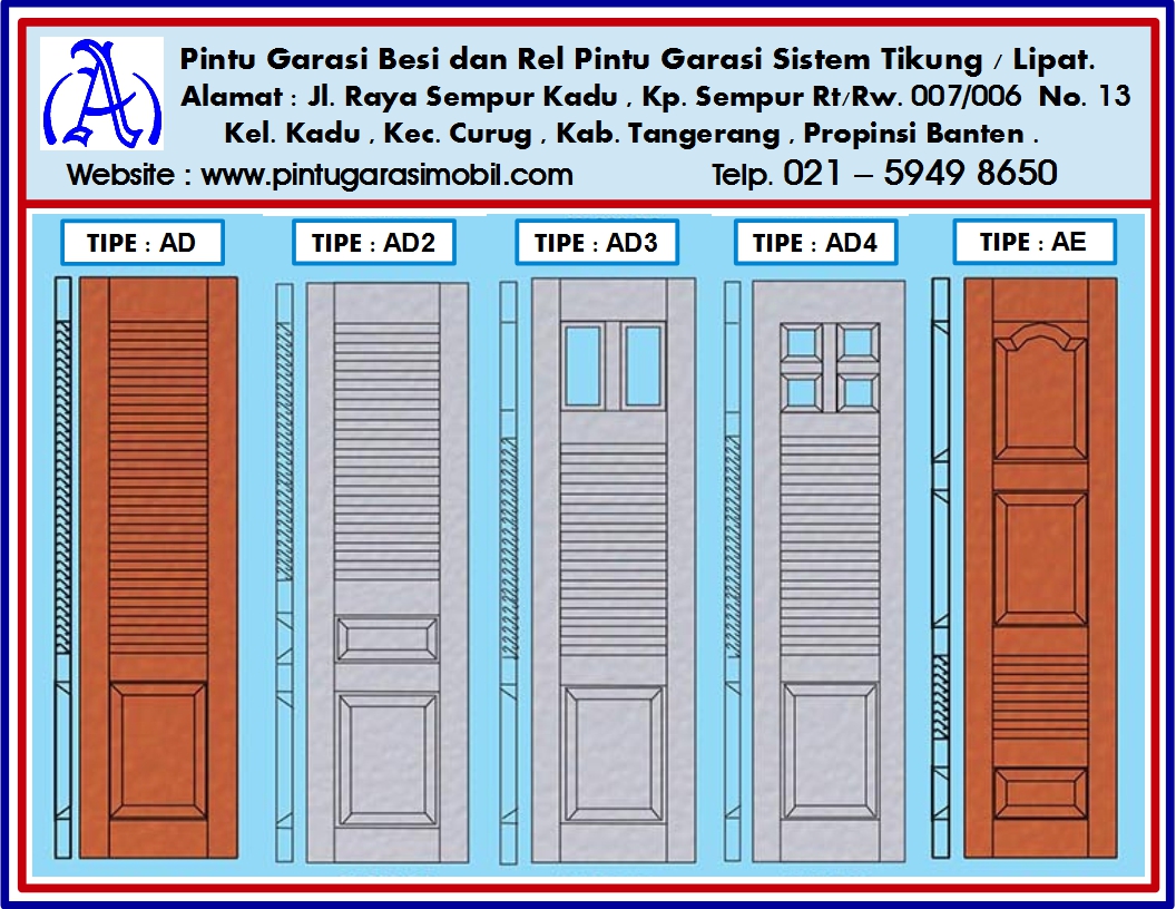 PINTU BESI PINTU GARASI MODEL DAN TIPE PINTU GARASI BESI