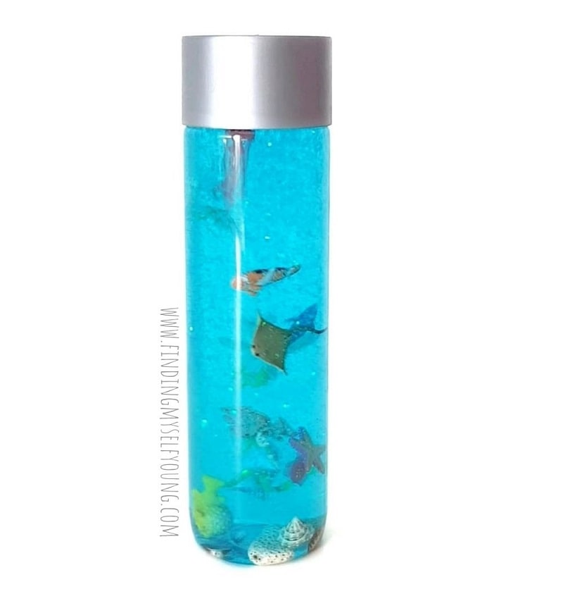 coral reef sensory calm down bottle