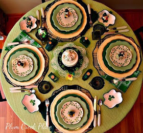St Patrick's Day tablescape