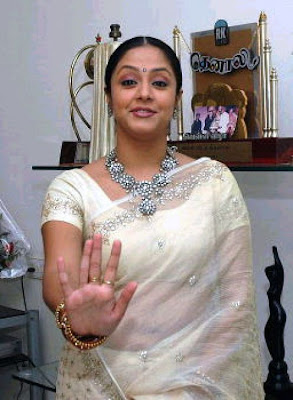 Jyothika in Sari