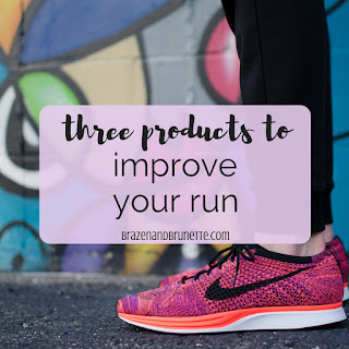 3 products to improve your run. running tips. running for beginners tips. how to stay healthy in law school | brazenandbrunette.com 