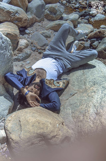 Mens fashion photo shoot for pakistani menswear designer brand republic by omar forooq. Shot by abdullah haris and modeled by hasnain lehri. Location is hunza valley.