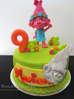 trolls birthday cake