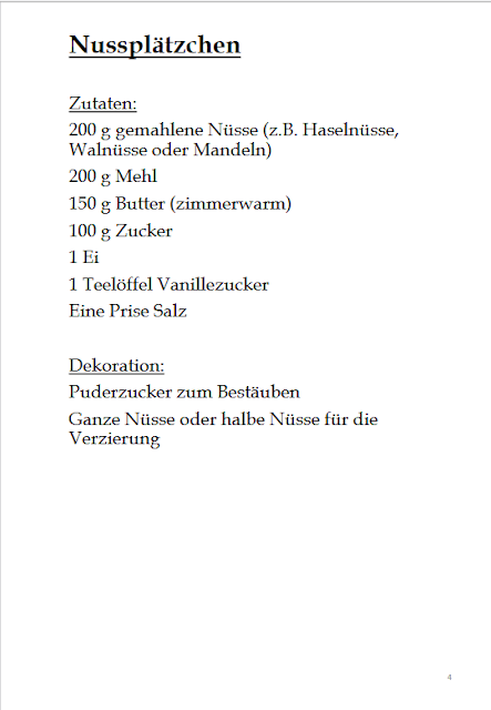 Backgruppe - Rezept: Nussplätzchen