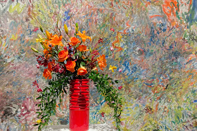 Milwaukee Art Museum Art in Bloom flower arrangement