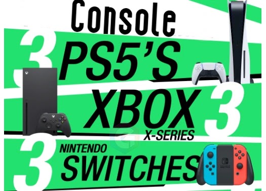Sorteio de Playstation 5, Xbox Series X, Nintendo Switch e Mais - VERSEPLAY