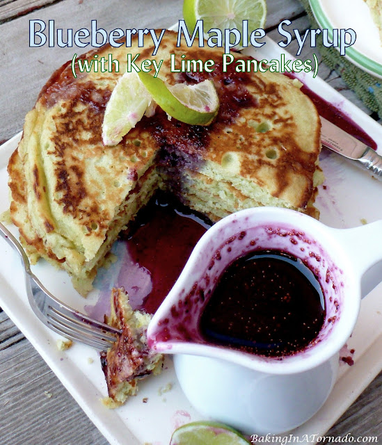 Blueberry Maple Syrup | recipe developed by www.BakingInATornado.com | #recipe #breakfast