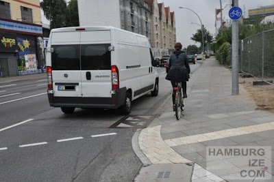 Stresemannstraße / Kieler Straße - Radweg