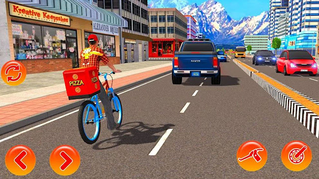 تحميل لعبه BMX Bicycle Pizza Delivery Boy للاندرويد والايفون